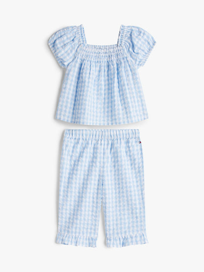 Tommy Hilfiger Babies' Gingham Top & Pant Set
