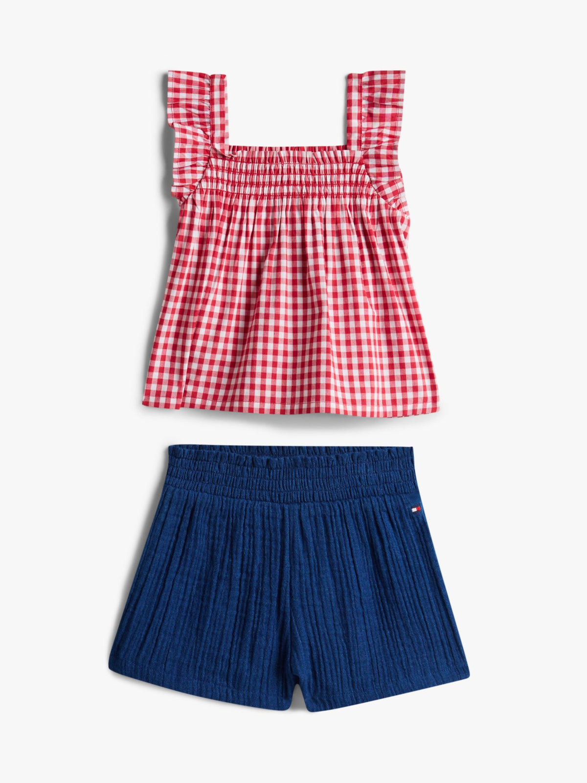 Tommy Hilfiger Babies' Gingham Top & Short Set