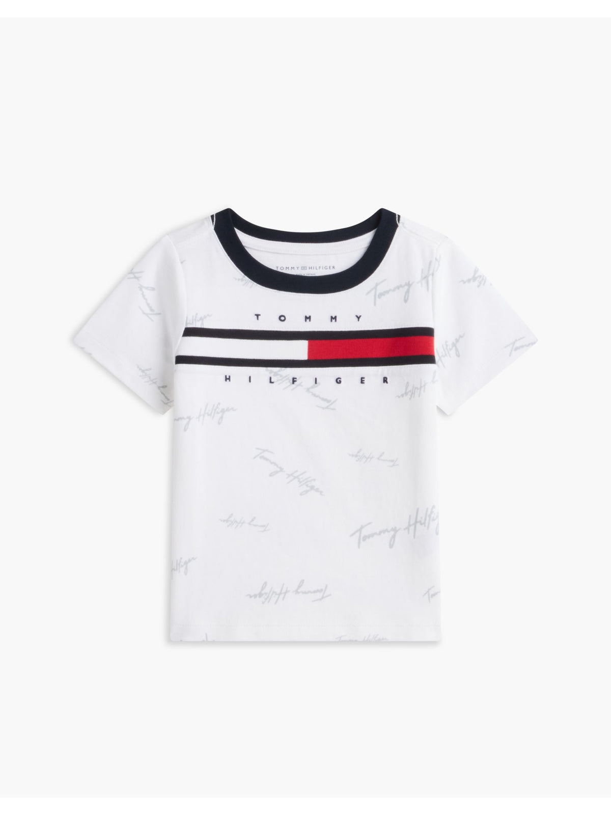 Tommy Hilfiger Babies' Signature Flag Stripe Logo T-Shirt