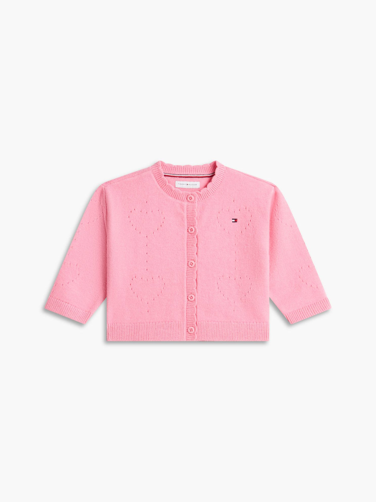 Tommy Hilfiger Babies' Pointelle Heart Cardigan