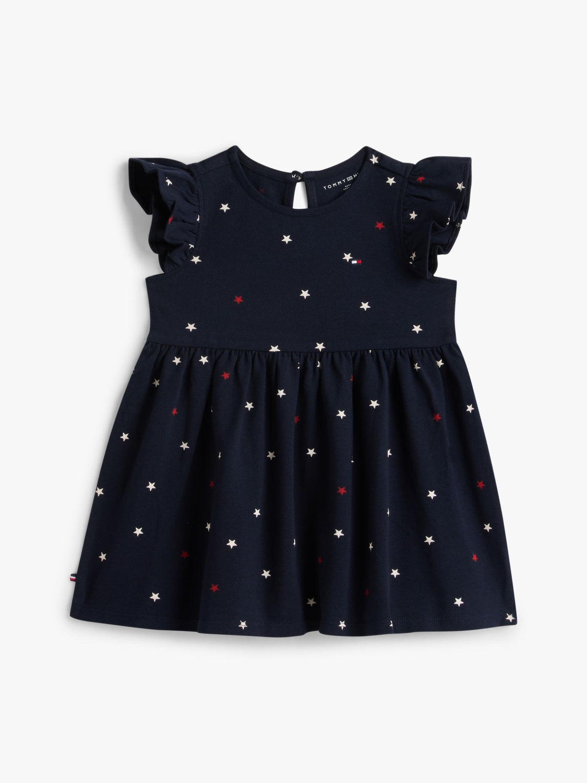 Tommy Hilfiger Babies' Star Print Flutter-Sleeve Dress